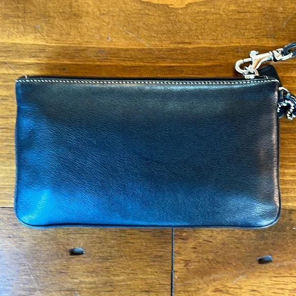 Coach Black Leather Wristlet - Picture 6 of 10